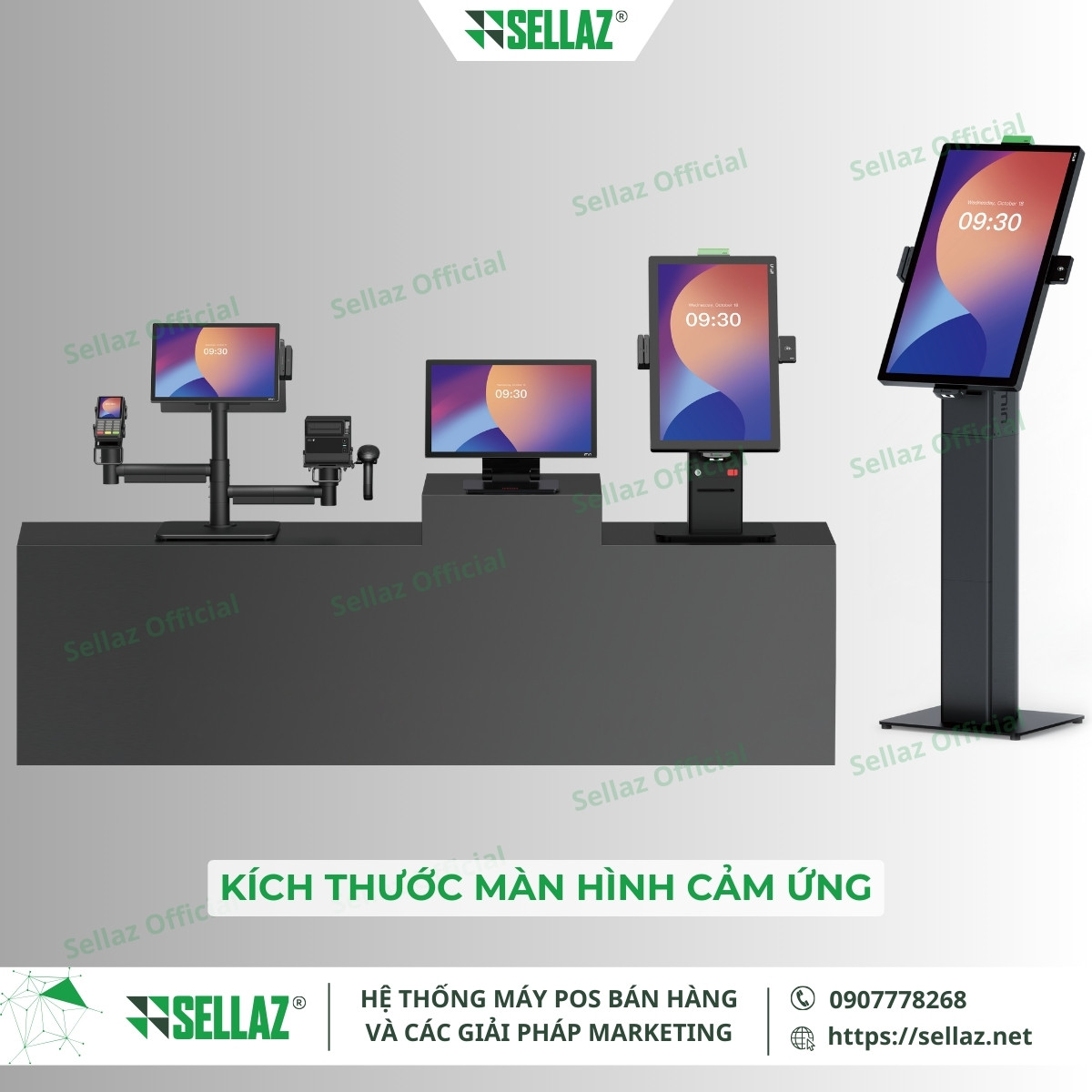 Phần cứng máy POS: Màn hình cảm ứng và các thành phần liên quan cac loai man hinh cam ung may pos