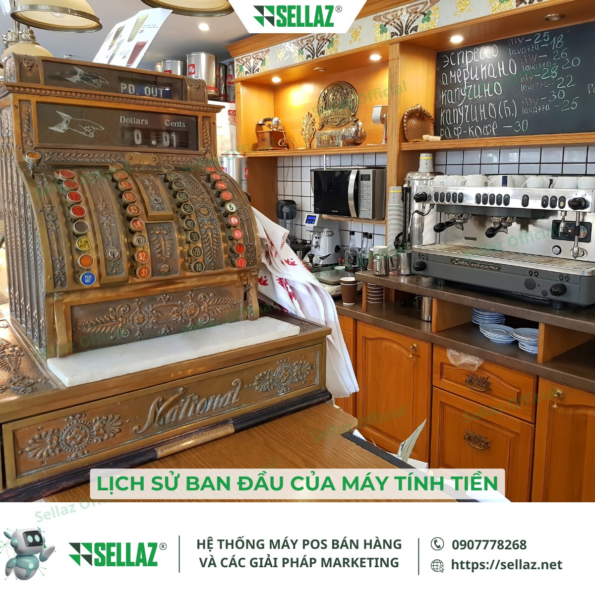 Lịch sử máy POS: Từ công nghệ cổ điển đến sự tiện lợi hiện đại Lịch sử ban đầu của máy tính tiền