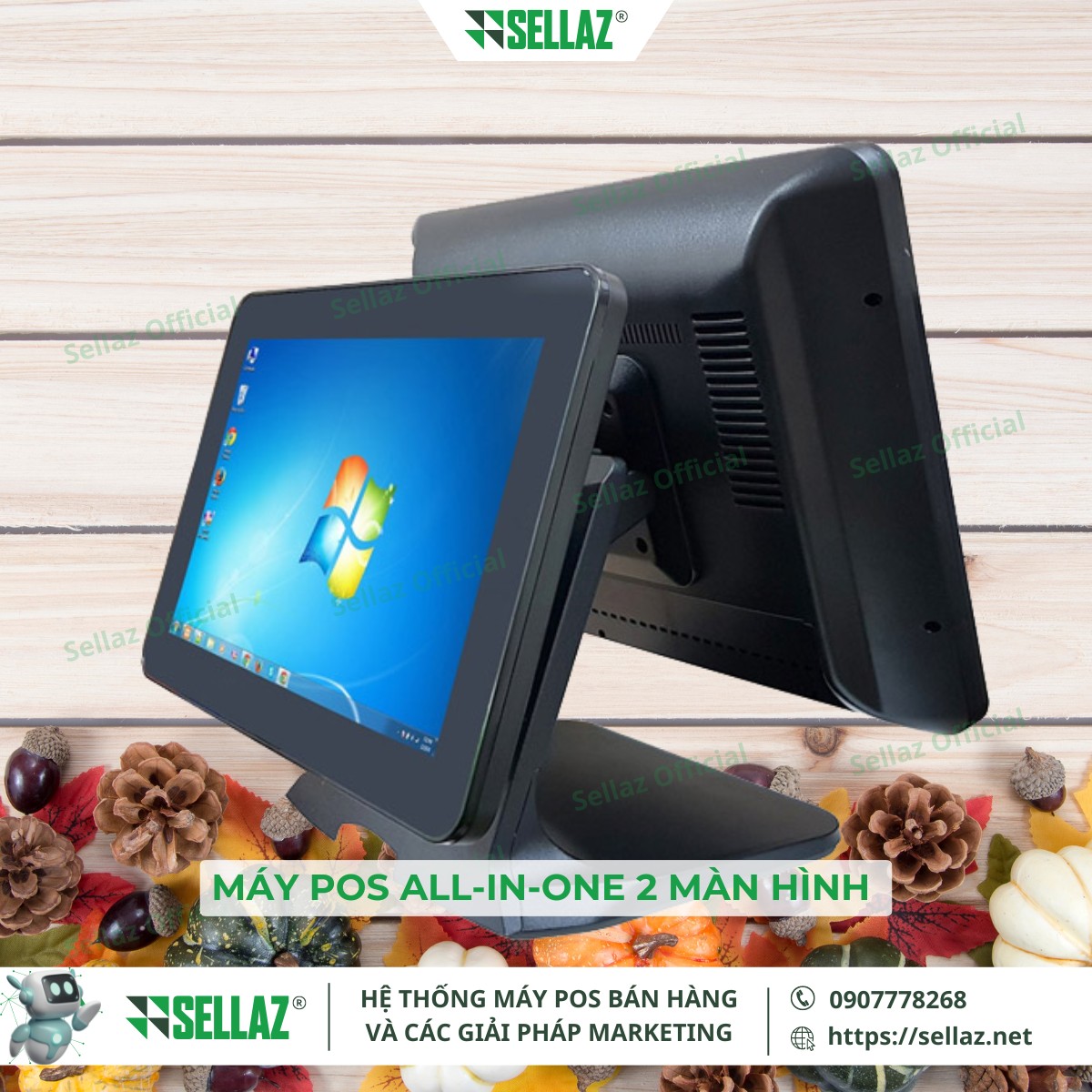 Các loại máy POS phổ biến: Từ máy POS di động đến hệ thống POS Máy POS All-in-One tích hợp đầy đủ phần cứng và phần mềm