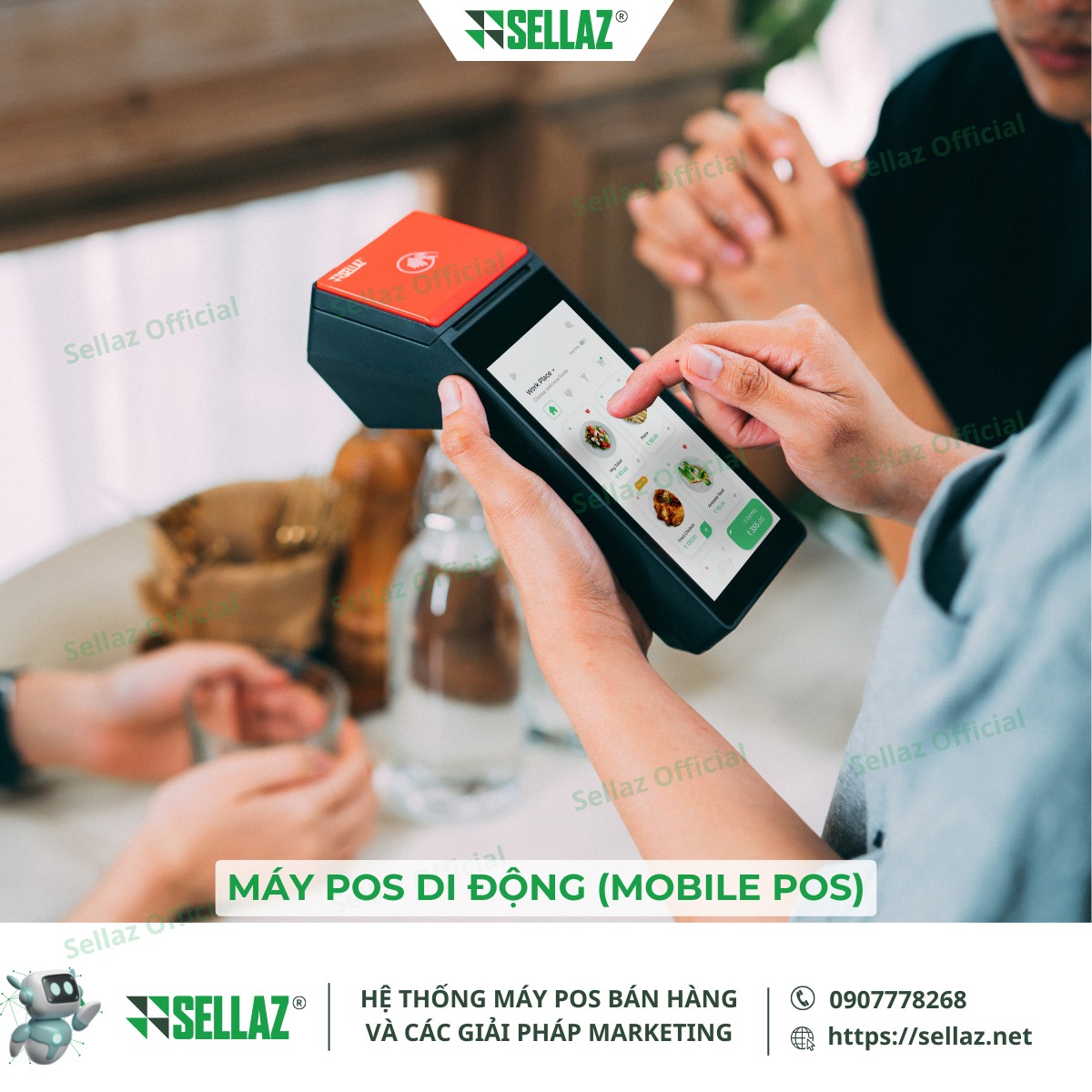 Các loại máy POS phổ biến: Từ máy POS di động đến hệ thống POS Máy Pos di động có kích thước nhỏ gọn và trọng lượng nhẹ