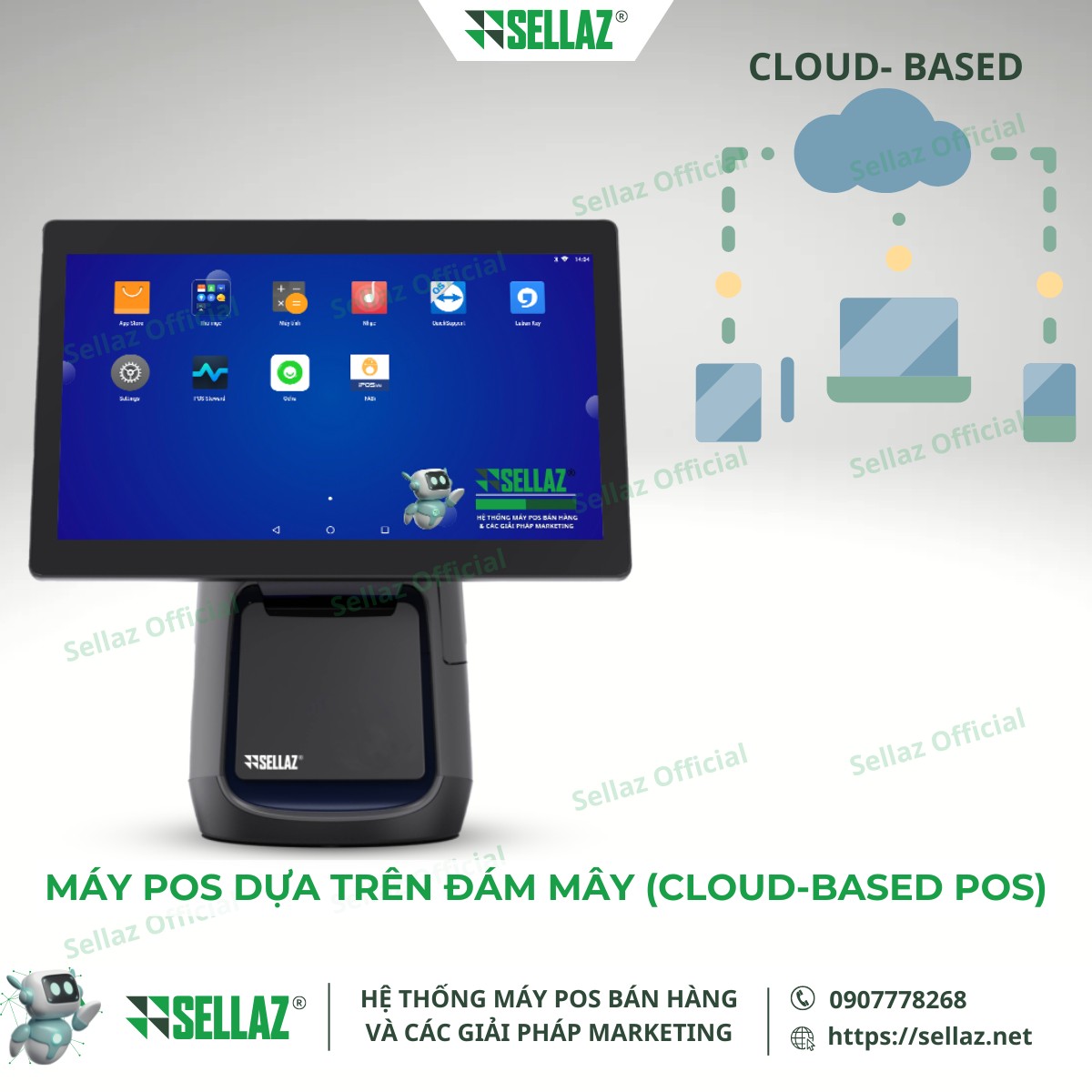 Các loại máy POS phổ biến: Từ máy POS di động đến hệ thống POS Hệ thống máy POS dựa trên đám mây