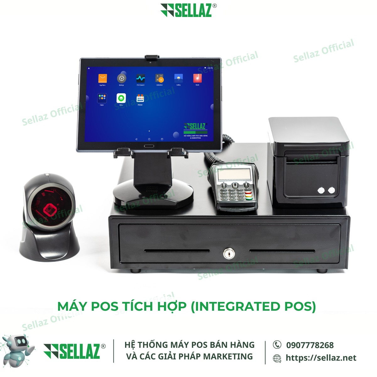 Các loại máy POS phổ biến: Từ máy POS di động đến hệ thống POS Máy POS tích hợp tạo ra một hệ thống quản lý bán hàng toàn diện