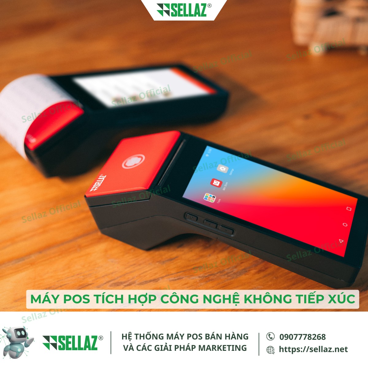 Lịch sử máy POS: Từ công nghệ cổ điển đến sự tiện lợi hiện đại may tinh tien di dong tich hop thanh toan khong tiep