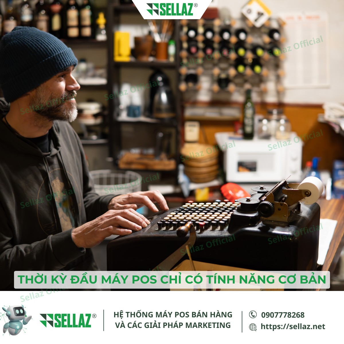 Lịch sử máy POS: Từ công nghệ cổ điển đến sự tiện lợi hiện đại Thời kỳ đầu máy tính tiền chỉ có tính năng cơ bản