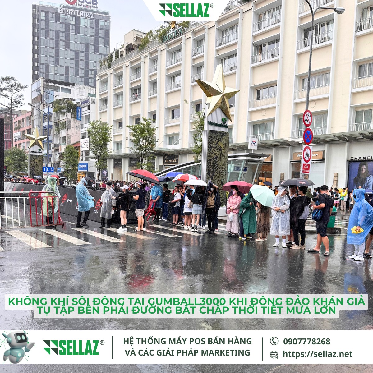 Thuê máy POS sự kiện siêu xe: Sellaz Đồng Hành Gumball3000 Không khí sôi động bên phải tuyến đường khi khán giả tập trung theo dõi Gumball3000