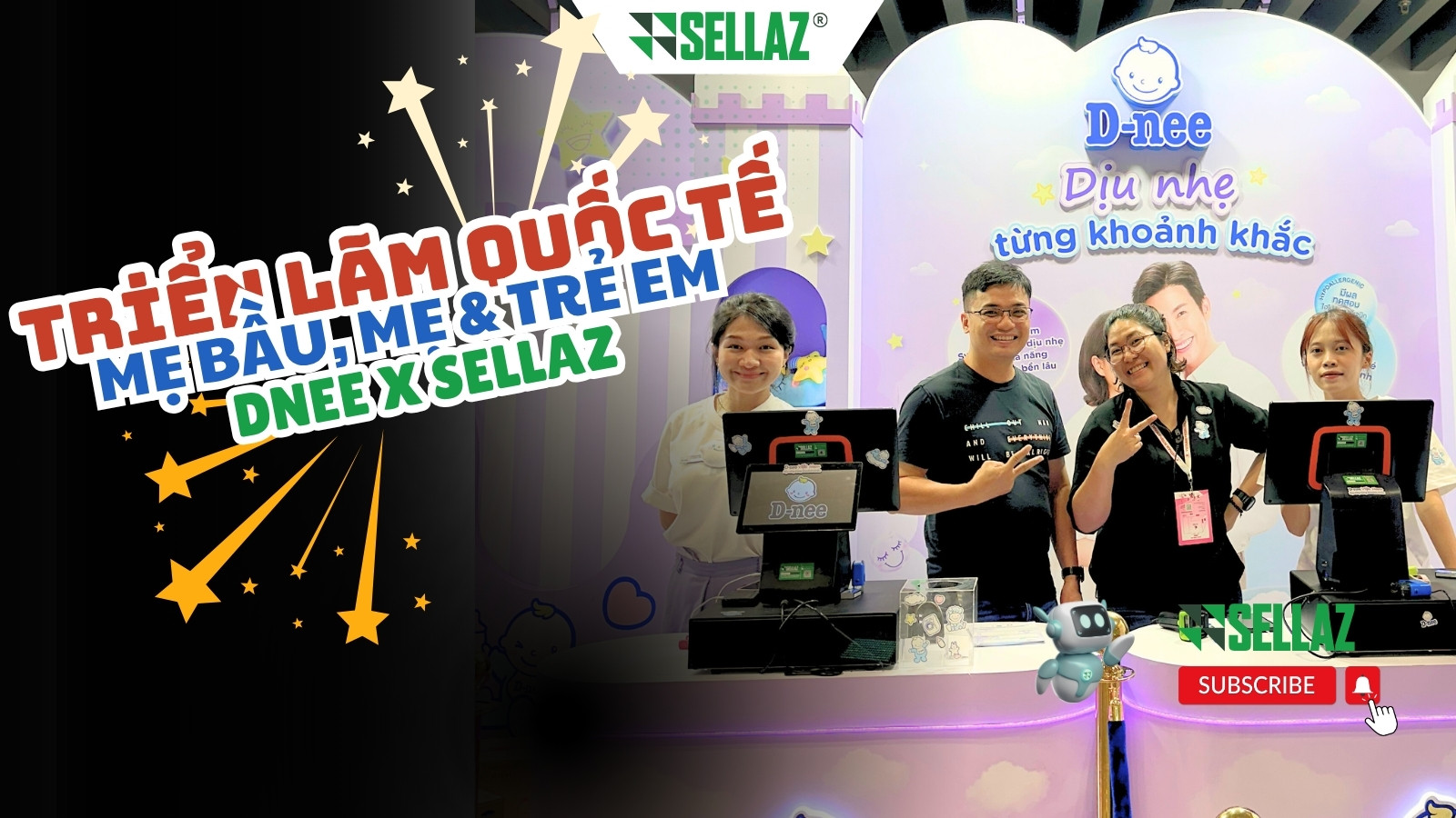 Thuê máy POS sự kiện: Sellaz đồng hành cùng D-nee tại Vietbaby 2025 Dnee x Sellaz – Gian hàng bùng nổ tại Vietbaby 2025!